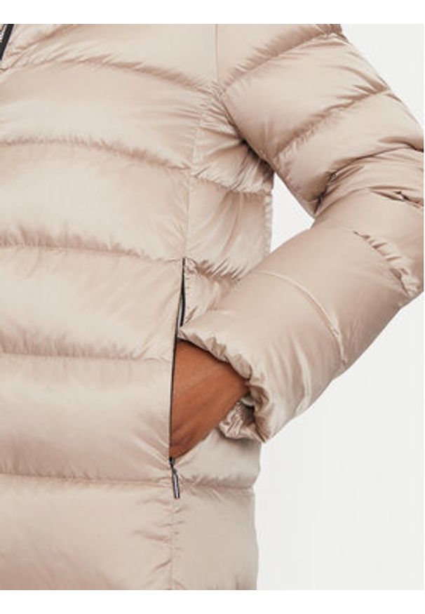 Hetrego - Hetregó Kurtka puchowa Leonie 8N603M Beżowy Regular Fit. Kolor: beżowy. Materiał: syntetyk. Sezon: zima