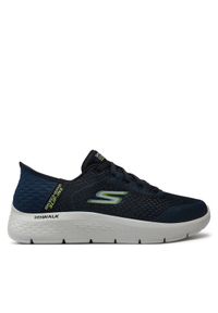 skechers - Skechers Sneakersy Go Walk Flex-New World 216505/NVLM Granatowy. Kolor: niebieski