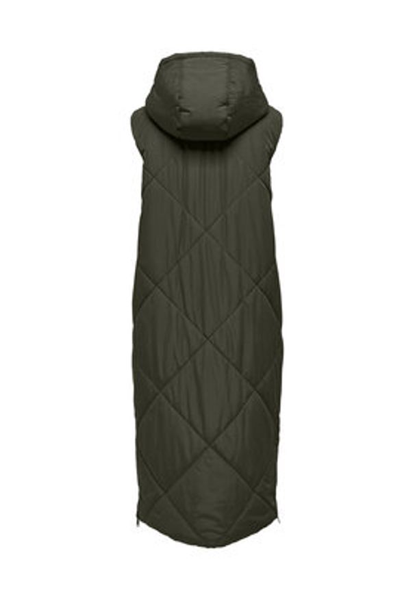 JDY Bezrękawnik Thunder 15300253 Khaki Regular Fit. Kolor: brązowy. Materiał: syntetyk. Długość rękawa: bez rękawów