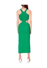 AGGI - Zielona sukienka midi Giselle. Kolor: zielony. Materiał: bawełna. Długość rękawa: na ramiączkach. Typ sukienki: dopasowane. Długość: midi #4