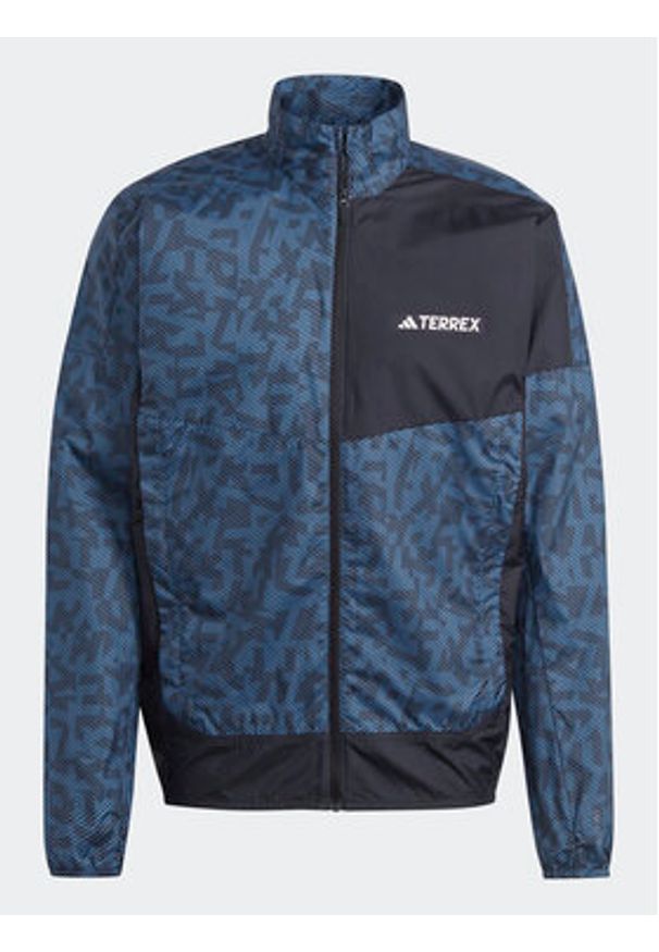 Adidas - adidas Wiatrówka Terrex Trail Running Windbreaker HZ5330 Niebieski Regular Fit. Kolor: niebieski. Materiał: syntetyk. Sport: bieganie