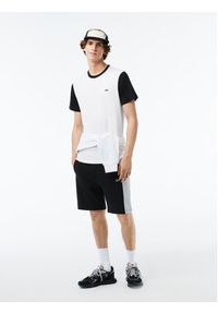 Lacoste T-Shirt TH1298 Biały Regular Fit. Kolor: biały. Materiał: bawełna #3