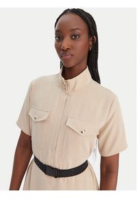 Liu Jo Sport Sukienka codzienna TA6020 TS923 Beżowy Regular Fit. Okazja: na co dzień. Kolor: beżowy. Materiał: syntetyk. Typ sukienki: sportowe, proste. Styl: casual, sportowy #2
