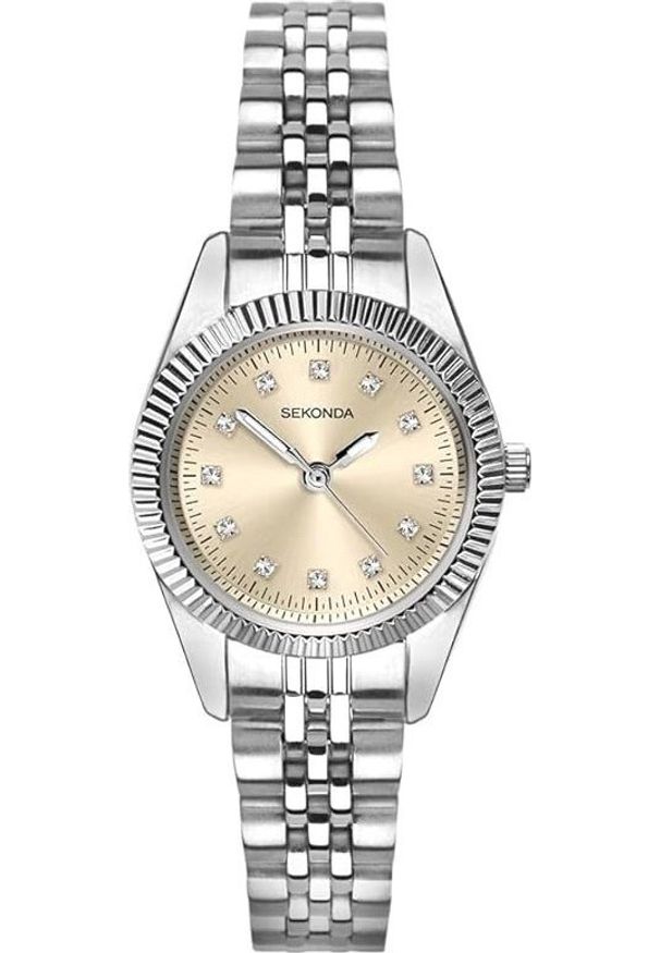 Zegarek Sekonda Zegarek damski Sekonda 2829 CYRKONIE srebrny. Kolor: srebrny