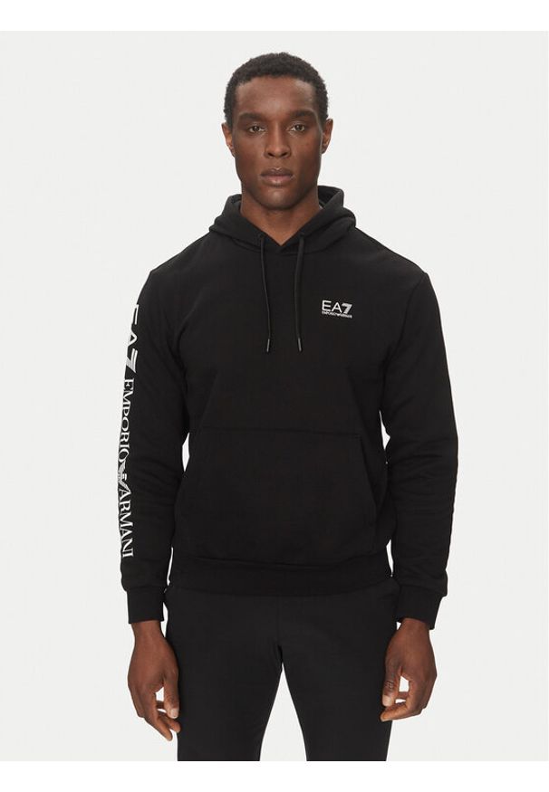 EA7 Emporio Armani Bluza 7M000570 AF10377 MC001 Czarny Regular Fit. Kolor: czarny. Materiał: bawełna