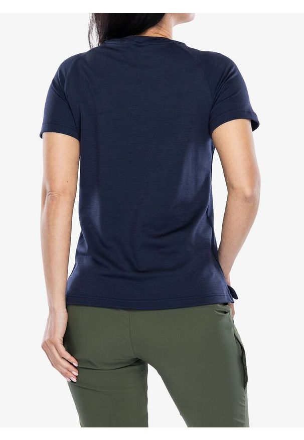 SENSOR - Koszulka merino damska Sensor Merino Blend Moon SS Tee. Kolor: niebieski