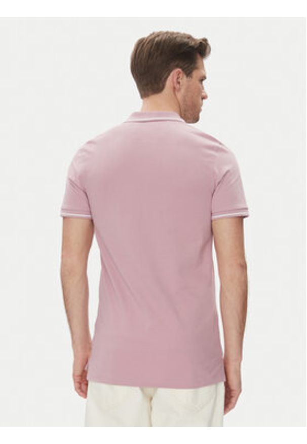 Lee Polo Pique 112363856 Fioletowy Regular Fit. Typ kołnierza: polo. Kolor: fioletowy. Materiał: bawełna