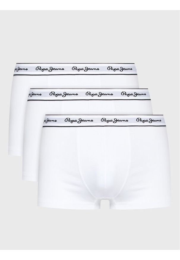 Pepe Jeans Komplet 3 par bokserek Pepe Tk 3P PMU10975 Biały. Kolor: biały. Materiał: bawełna