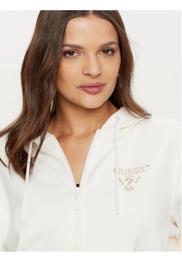 Guess Bluza V5RQ20 KC3D2 Écru Regular Fit. Materiał: syntetyk