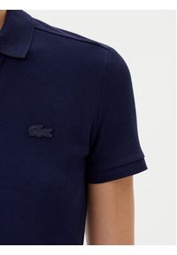 Lacoste Polo PF5462 Granatowy Slim Fit. Typ kołnierza: polo. Kolor: niebieski. Materiał: bawełna