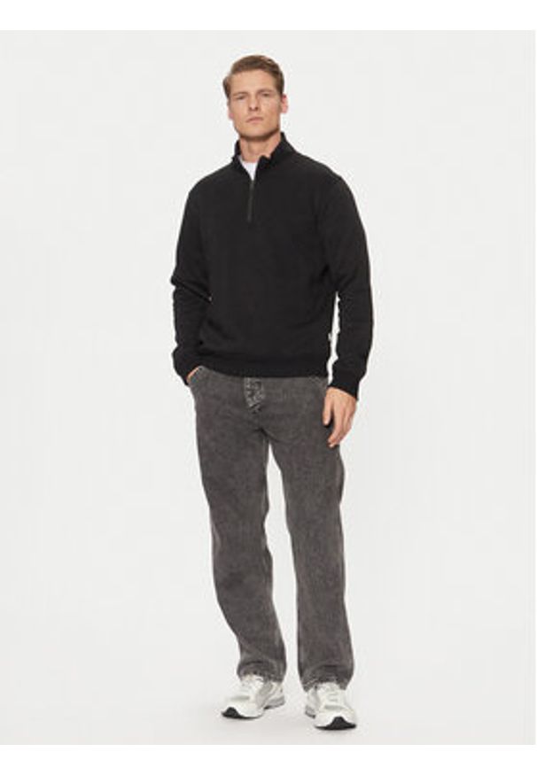Jack & Jones Bluza Bradley 12250747 Czarny Relaxed Fit. Kolor: czarny. Materiał: syntetyk, bawełna