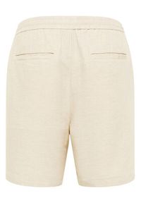 Mustang Szorty materiałowe Linen 1016459 Écru Loose Fit. Materiał: bawełna