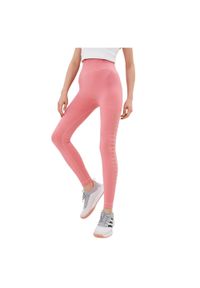 Legginsy treningowe damskie Adidas X Stella McCartney Yoga Knit Tights. Kolor: różowy. Materiał: elastan, poliester, poliamid