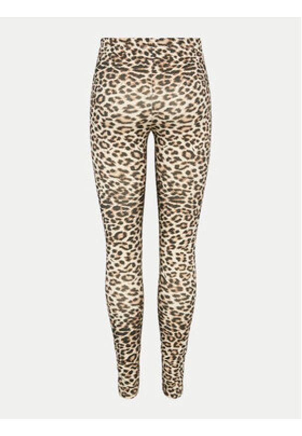 Pieces Legginsy Naja 17156977 Beżowy Regular Fit. Kolor: beżowy. Materiał: bawełna