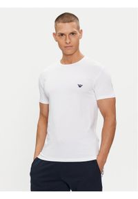 Emporio Armani Underwear T-Shirt 111971 4R522 00010 Biały Slim Fit. Kolor: biały. Materiał: bawełna