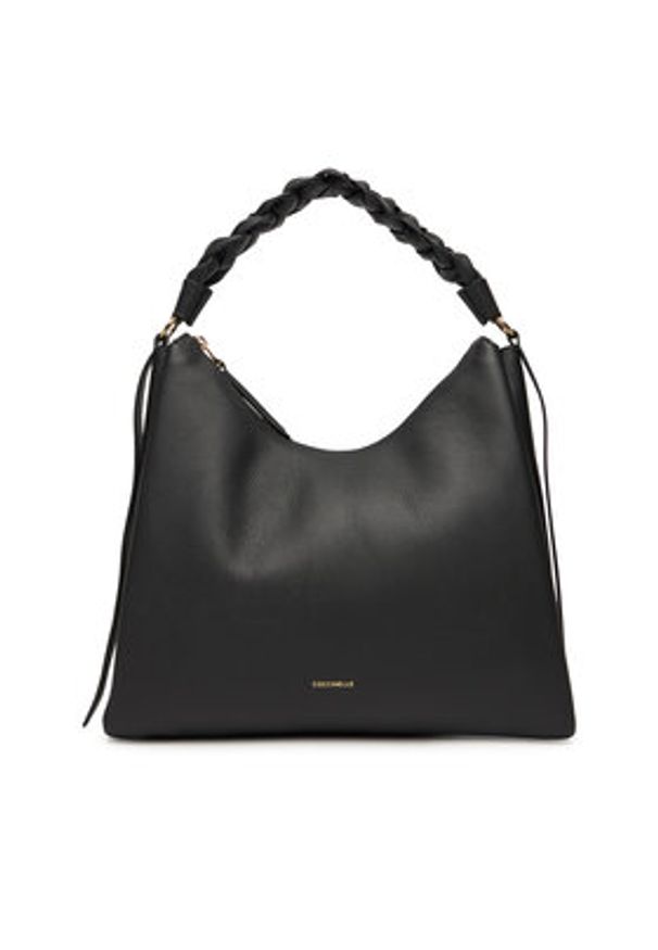 Coccinelle Torba BOHEME GRANA DOUBLE Czarny. Kolor: czarny. Materiał: skórzane