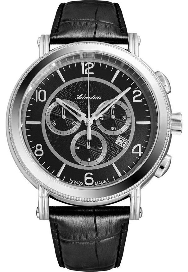 Zegarek Adriatica Zegarek męski Adriatica A8294.5254CH czarny. Kolor: czarny