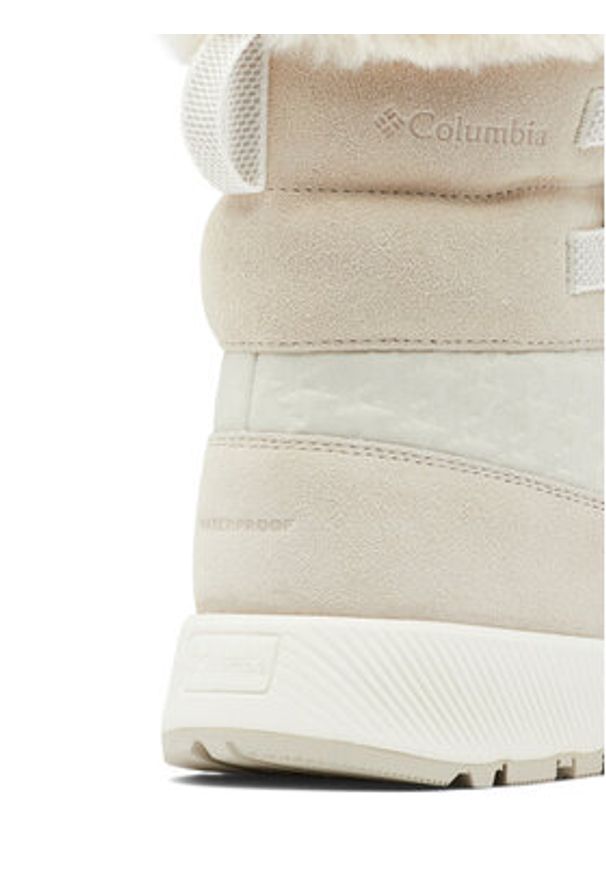 columbia - Columbia Śniegowce Slopeside Peak Luxe 2104991 Écru. Materiał: zamsz, skóra