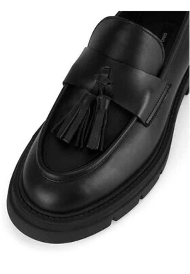 Gino Rossi Loafersy GRACE-I24-26375NB Czarny. Kolor: czarny. Materiał: skóra