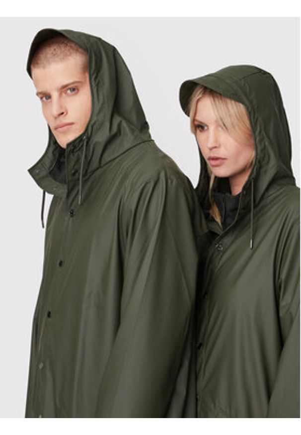 Rains Kurtka przeciwdeszczowa Unisex 12020 Zielony Regular Fit. Kolor: zielony. Materiał: syntetyk