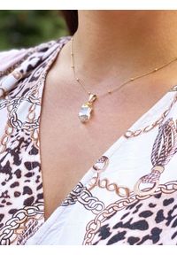 Brazi Druse Jewelry - Naszyjnik Kryształ Górski Surowy Mini. Materiał: pozłacane, złote, srebrne. Kamień szlachetny: kryształ #2