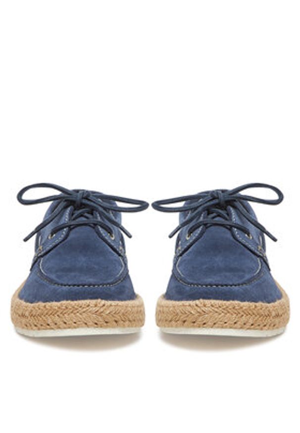 Gino Rossi Espadryle BUMPER-01 MI08 Niebieski. Kolor: niebieski. Materiał: zamsz, skóra