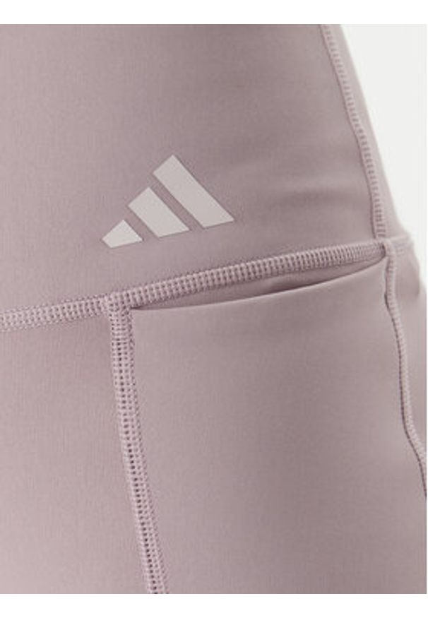 Adidas - adidas Legginsy Optime Workout KD9252 Fioletowy Slim Fit. Kolor: fioletowy. Materiał: syntetyk