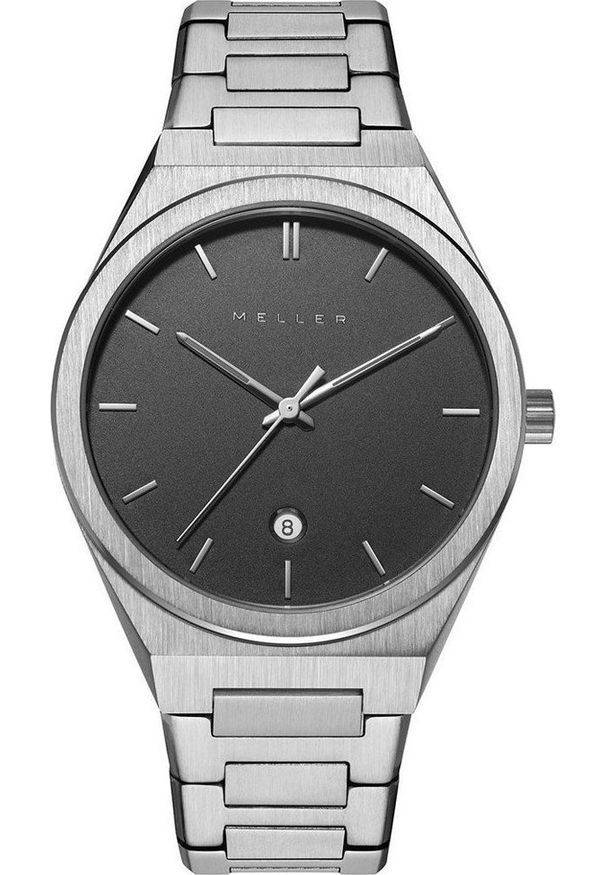 Zegarek MELLER Zegarek męski Meller 11PN-3.2SILVER srebrny. Kolor: srebrny