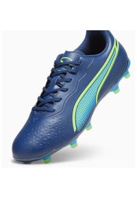Buty piłkarskie Puma King Match FG/AG M 107570-02 niebieskie. Kolor: niebieski. Materiał: skóra, guma. Sport: piłka nożna