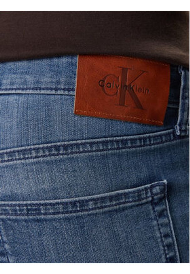 Calvin Klein Jeans Jeansy LV04RE781G Niebieski Slim Fit. Kolor: niebieski