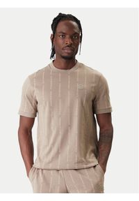 EA7 Emporio Armani T-Shirt 7M001391 AF12874 F1030 Beżowy Regular Fit. Kolor: beżowy. Materiał: bawełna #1