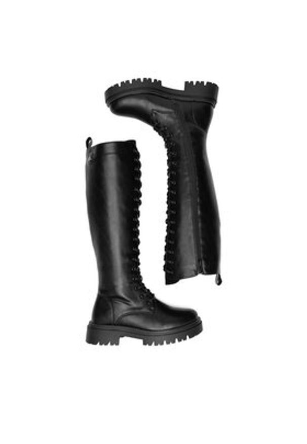 DeeZee Kozaki WS5865-26 Czarny. Kolor: czarny. Materiał: materiał