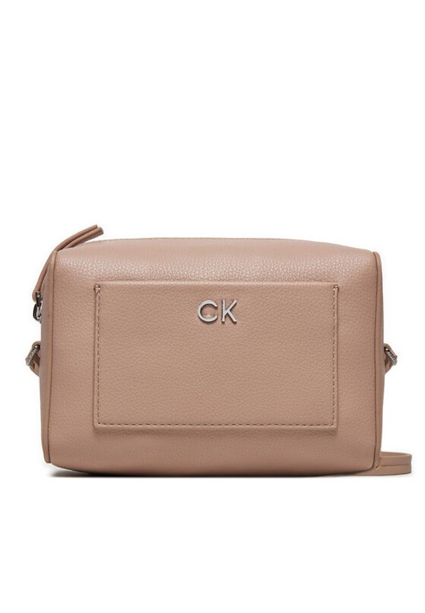 Calvin Klein Torebka Ck Daily Camera K60K612274 Beżowy. Kolor: beżowy. Materiał: skórzane