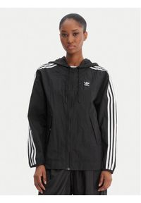 Adidas - adidas Wiatrówka Windbreaker GN2780 Czarny Loose Fit. Kolor: czarny. Materiał: syntetyk #1