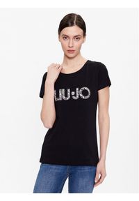 Liu Jo T-Shirt VA3025 J5003 Czarny Regular Fit. Kolor: czarny. Materiał: bawełna #1