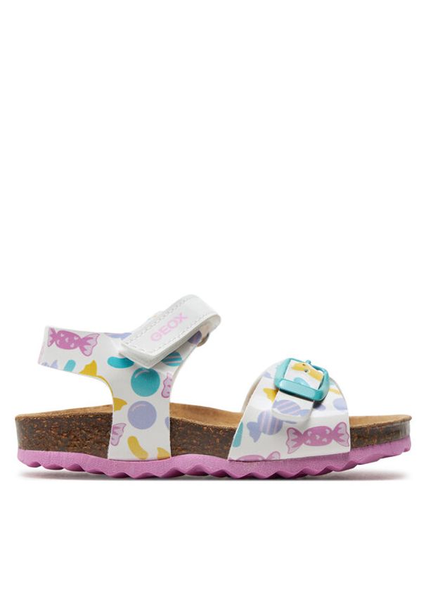 Geox Sandały B Sandal Chalki Girl B922RA 000HH C0653 M Biały. Kolor: biały