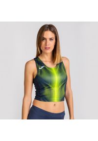 Top fitness damski Joma Olympie. Kolor: zielony, niebieski, wielokolorowy, żółty. Sport: fitness