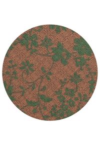 Krawat Męski - Angelo di Monti - Brąz z Zielenią, Kwiaty. Kolor: brązowy, beżowy, wielokolorowy. Materiał: tkanina. Wzór: kwiaty. Styl: elegancki, wizytowy #4