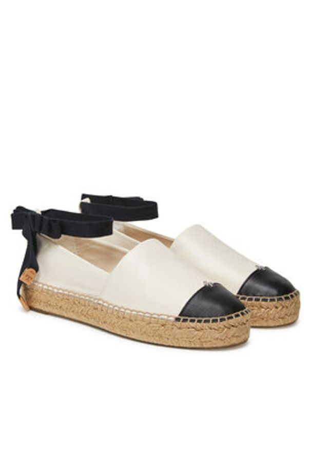 Tory Burch Espadryle 164724 Beżowy. Kolor: beżowy. Materiał: skóra