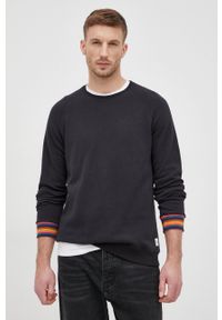 Paul Smith bluza bawełniana męska kolor czarny gładka. Kolor: czarny. Materiał: bawełna. Wzór: gładki