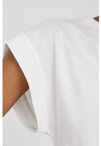 Answear Lab t-shirt bawełniany kolor beżowy. Okazja: na co dzień. Kolor: beżowy. Materiał: bawełna. Wzór: gładki. Styl: wakacyjny #5