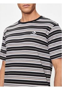 Converse T-Shirt M Loose Fit Striped Tee 10027159-A01 Czarny Loose Fit. Kolor: czarny. Materiał: bawełna #3