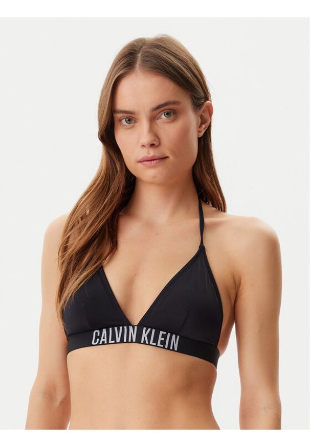 Calvin Klein Swimwear Góra od bikini KW0KW02854 Czarny. Kolor: czarny. Materiał: syntetyk