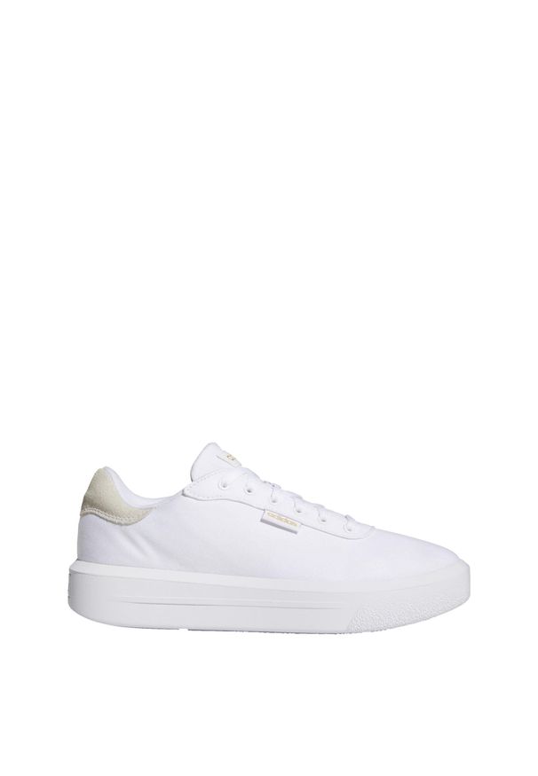 Adidas - Buty Court Platform CLN Shoes. Kolor: czarny, biały, wielokolorowy, żółty. Obcas: na platformie. Sport: turystyka piesza
