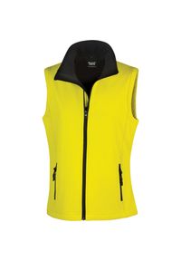 RESULT - Kamizelka damska puchowa Result Softshell. Kolor: wielokolorowy, fioletowy, czarny. Materiał: softshell, puch. Styl: elegancki #1