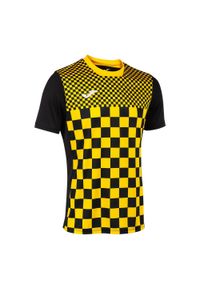 Koszulka dla dzieci Joma Flag III. Kolor: żółty, czarny, wielokolorowy. Materiał: poliester. Sport: piłka nożna #1