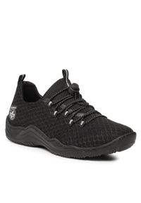Sneakersy Rieker L0550-01 Schwarz. Kolor: czarny. Materiał: materiał
