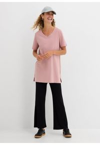 bonprix - Długa bluzka z dekoltem w serek (2 szt.). Typ kołnierza: dekolt w serek. Kolor: czarny. Długość: długie #3