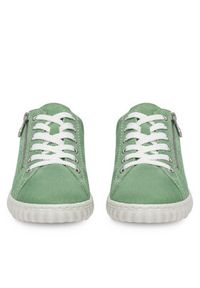 Rieker Sneakersy N0900-52 Zielony. Kolor: zielony. Materiał: skóra, zamsz #7