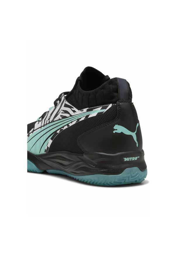 Buty halowe Puma Eliminate Nitro SQD UNTMD. Kolor: wielokolorowy, czarny, zielony